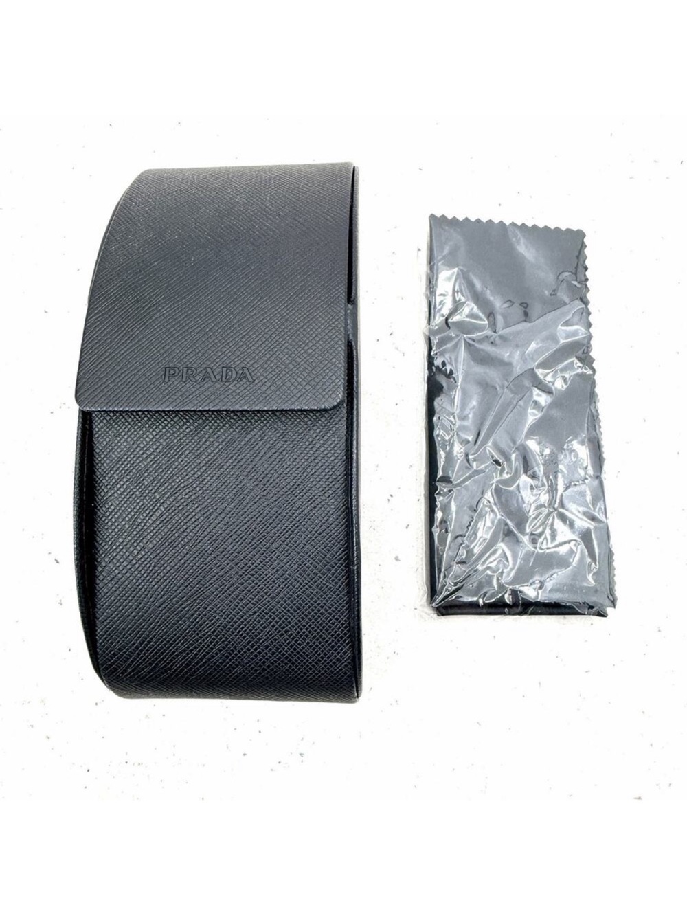 PRADA Black Hard Case for Glasses & Sunglasses with Cleaning Cloth